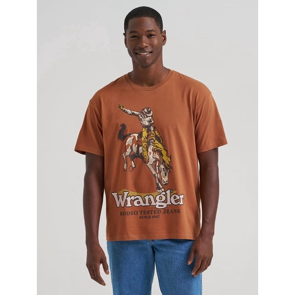 Wrangler Bucking Bronco Rawhide - Mens Tee - 112375796