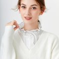 thumbnail image 3 of Zhengup 2PCS Dickey Collar Detachable False Collar Fake Collar Blouse Faux Collar Shirt for Women Girls, 3 of 8