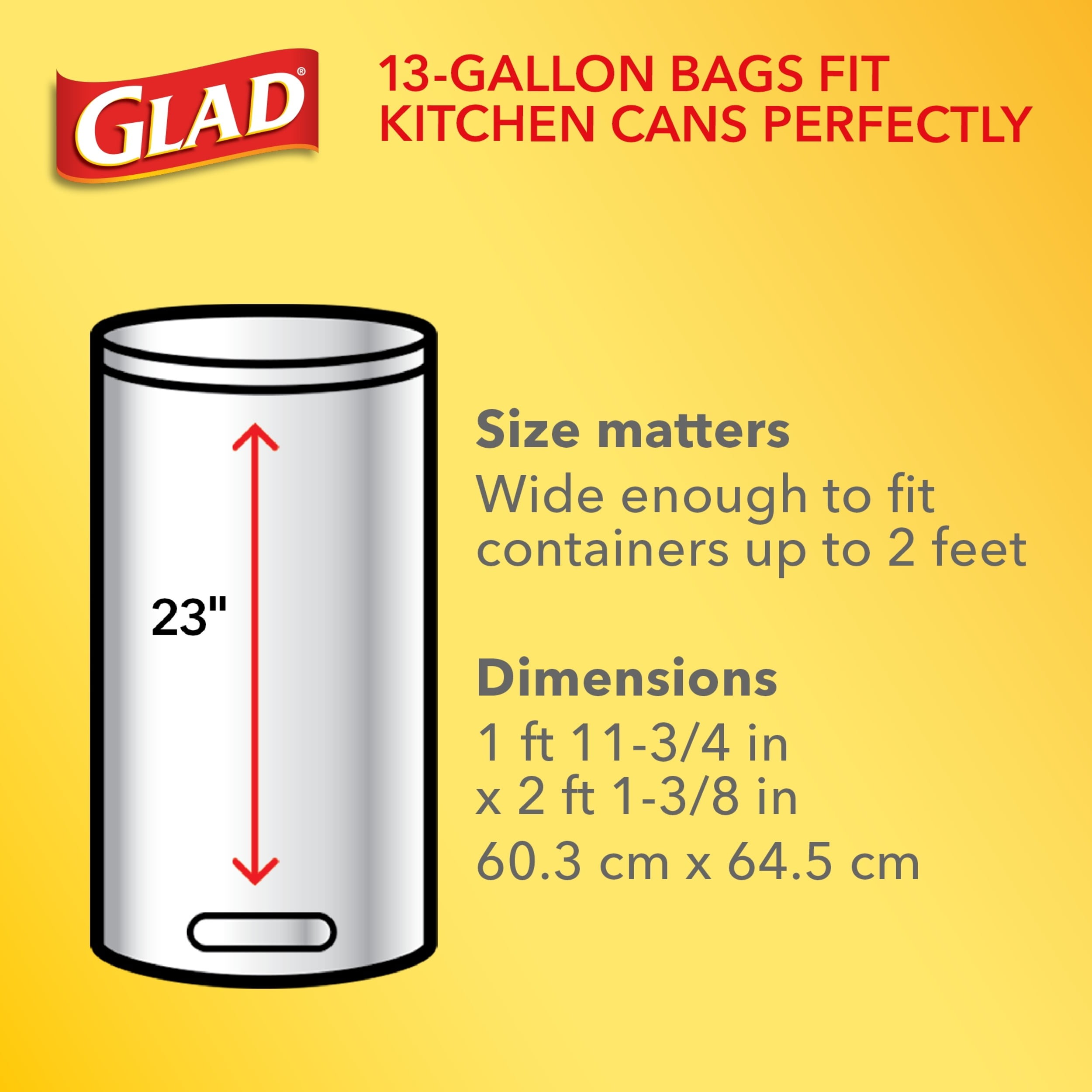 Glad ForceFlexPlus XL 20 Gallon Kitchen Trash Bags, Fresh Clean Scent,  Febreze Freshness, 30 Bags