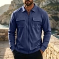 thumbnail image 2 of TOUMENY Men Zip Up Jacket Casual Lightweight Slim Fit Collared Long Sleeve Coat with Pocket Outdoor Travel Spring Fall Winter Jackets for Men Navy XXL, 2 of 7