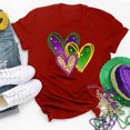 thumbnail image 5 of PMUYBHF Mode pour Femmes Hauts Décontractés Manches Courtes Col Rond T-Shirt Imprimé Ample 3553 TTG, 5 of 5