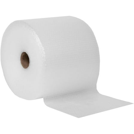 Bubble Cushion Wrap Roll 12 Inch x 175 Feet Total 3/16 Small Bubbles Perforated Every 12" for Packaging Moving Shipping Boxes Supplies 1 Roll 12'' Wide 175 Feet