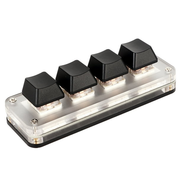 Perilla de interruptor Roja, Macro de Teclado, Mini Teclado Ergonímico USB para PC de Escritorio