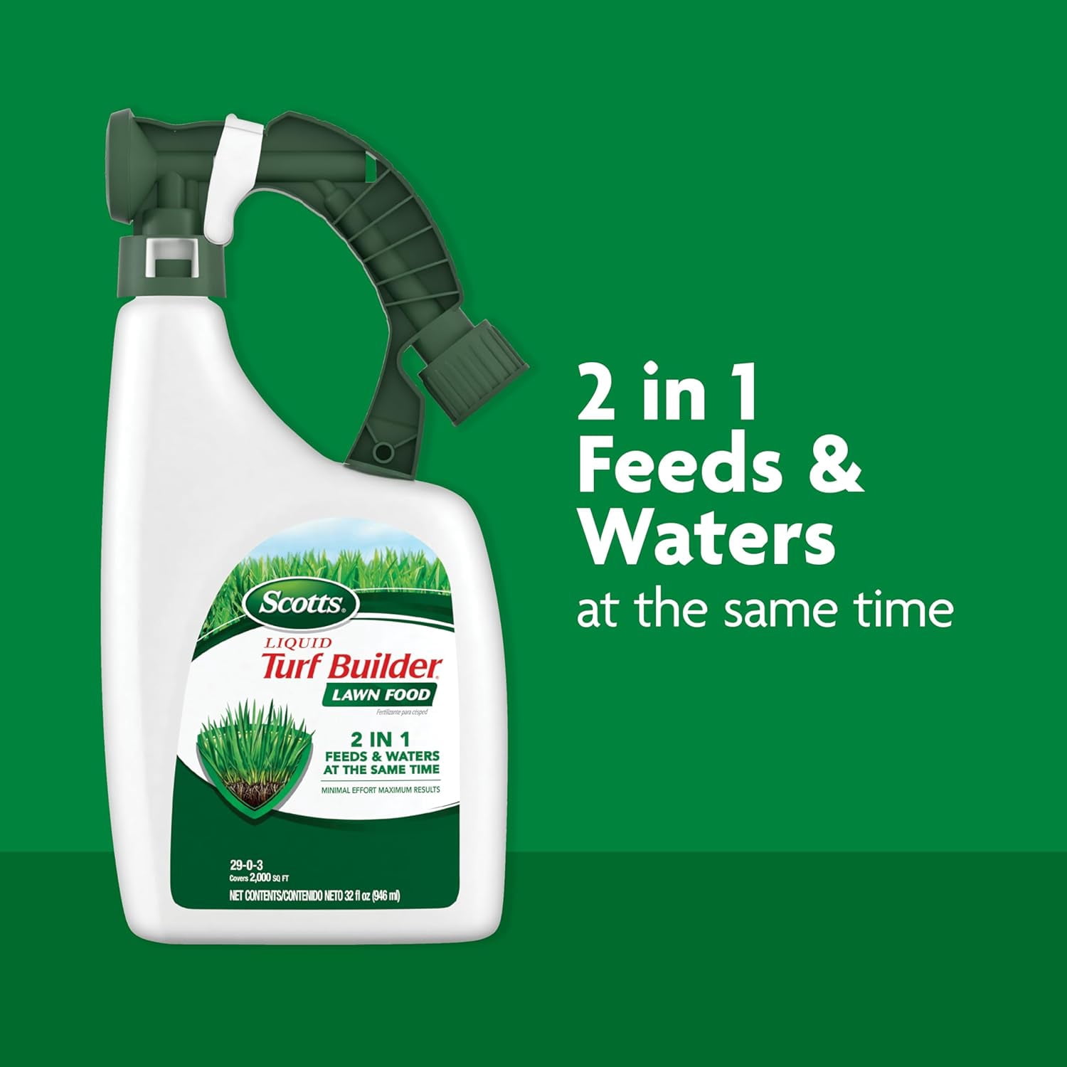 Liquid Turf Builder 2 Step Lawn-Care with Plus Weed Control and Food, Liquid-Weed Feed Fertilizer, 32 oz.