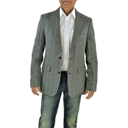 Hickey Freeman Navy - Hickey Freeman Mens Platinum Collection Sports Jacket, Medium, Grey