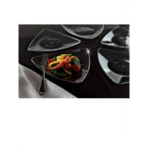 Clear Triangle Plastic 10" Dinner Plates 10ct.
