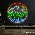 thumbnail image 2 of Glowneon Forest Landscape Neon Sign, Forest Landscape Led Sign, 2 of 4