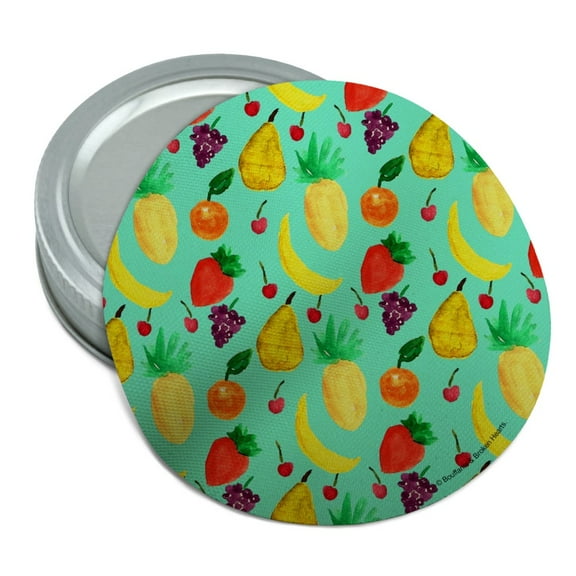 Fruit Salad Pattern Round Rubber Non-Slip Jar Gripper Lid Opener