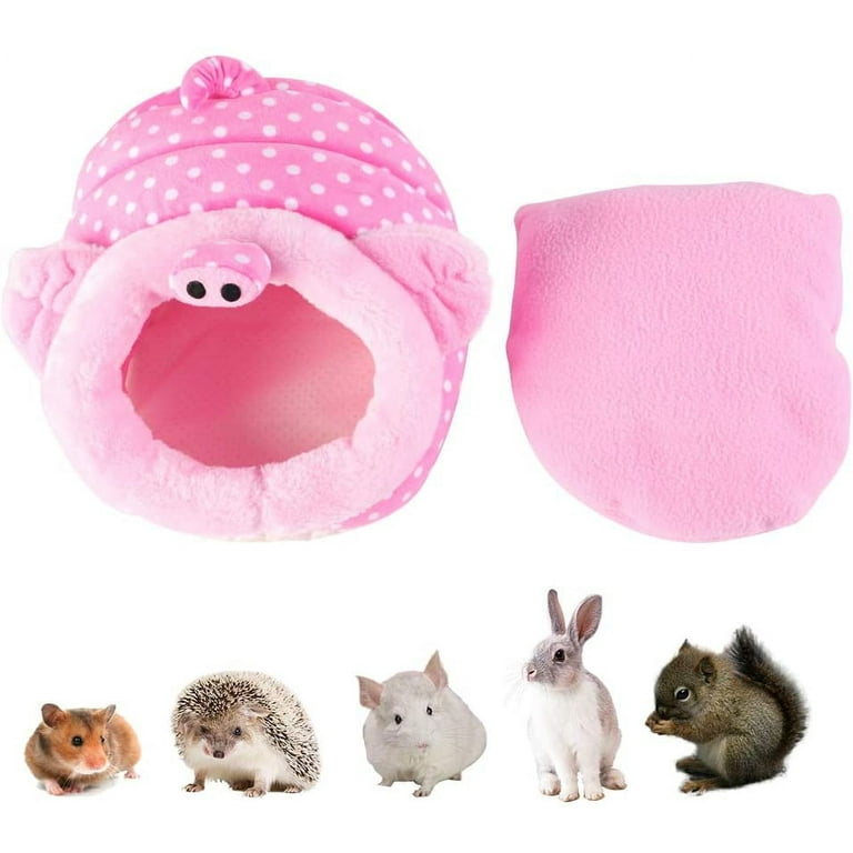 Small Animal Cotton Filler, Warm Hamster Cotton Winter Fluffy Safe for  Chinchilla for Syrian Hamster (Pink)