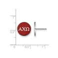 thumbnail image 2 of LogoArt Sterling Silver Alpha Chi Omega Enameled Post Earrings, 2 of 4