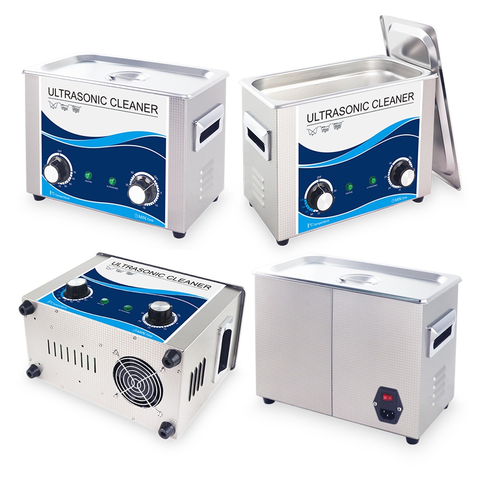 Electric Ultrasonic Cleaner 4.5L 180W Quality Transducer Commercial Wash Machine Spark Screw Nail Dental Tool Cleaning Bath ,Strong Cleaning