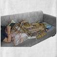 thumbnail image 6 of Vintage Soft Flannel Fleece Throw Blanket, Greece Architecture Composition Detailed Culture Photography Touristic, Cozy Plush for Indoor and Outdoor Use, 50" x 60", Multicolor, by Ambesonne, 6 of 6