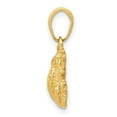 thumbnail image 6 of 14k Yellow Gold Solid 2-D Frog Charm Pendant, 6 of 7