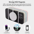 thumbnail image 3 of for iPhone 14 Pro Max Case Liquid Silicone Magsafe Magnetic Stand with Screen Protector Full Protection Slim Shockproof Protective Case Cover 6.7 Inch - Black, 3 of 11