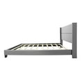 thumbnail image 4 of Home Bedroom Furniture Giulia Faux Leather Upholstered Twin Platform Bed - Gray, 4 of 6