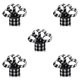 thumbnail image 1 of Cinta de lino de Navidad Bearachild decoración a cuadros 5m negro rojo, 1 of 6