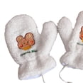 thumbnail image 4 of Guantes cálidos de dibujos animados Guantes engrosados completo Cuello colgante más felpa Fleece para damas Esquí en el frío Deportes interiores Talla única Baoblaze Guantes de invierno, 4 of 4
