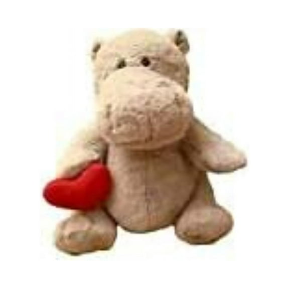 wed 14" Hippo Curious George kohls Heart Valentines Love Plush Soft Animal Doll New