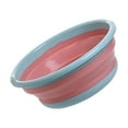 thumbnail image 4 of ZheElen Foldable Pan For Traveling Non-toxic And Good Hand Feeling Not Easy To Break Washbasin Portable Blue M 5Set, 4 of 6