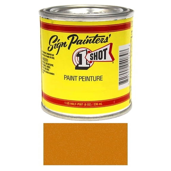 1/2 Pint 1 Shot METALLIC COPPER Paint Lettering Enamel Pinstriping & Graphic Art