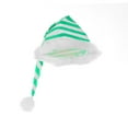 thumbnail image 5 of Aislor Girls Christmas Party Candy Cane Costume Striped Figure Skating Dance Tutu Dress with Santa Hat Green 8, 5 of 7