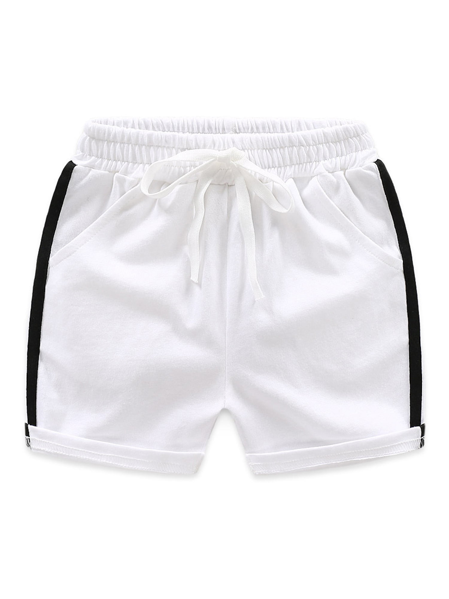 WINZIK Toddler Boys Summer Shorts Cotton Casual Sport Pants Baby Kids Cartoon Elastic Waist Short Pants with Pocket 18M-7Y