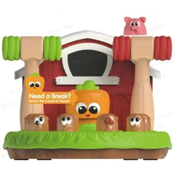 lalalark Whack Game Mole for Toddlers 2 3, Pounding Game with Light & Sound, Interactive Educational Toy with 4 Modes & 40 Levels, Baby Toy for Early Learning, Christmas Birthday Gift for Kids 4 5