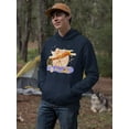 thumbnail image 2 of Astronomy Retro Design Hoodie Men -Image by Shutterstock, Male Medium, 2 of 4