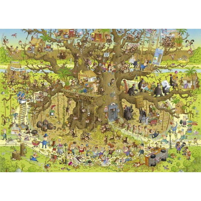 Heye : Puzzle 1000 pcs Funky zoo / Monkey Habitat - Walmart.com