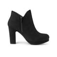 thumbnail image 3 of Unique Bargains Women's Round Toe Chunky Heels Ankle Heel Boots, 3 of 8