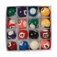 thumbnail image 2 of Juego completo de Mini bolas de billar de 16 Uds., accesorios de mesa de billar pequeños para sala de juegos, juegos recreativos deportivos de ocio en, 2 of 8