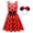 Dress + Headband, variant on Little Girls Polka Dots Costume with Headband Halloween Sleeveless Bowknot Costume Outfit Skirt