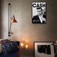 thumbnail image 2 of Placa Metal Vintage Johnny Cash Pintura Hierro Rectangular Arte La Pared 20x30cm, 2 of 9