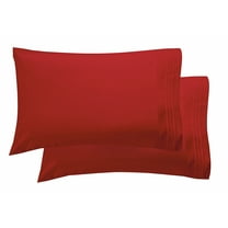 1800 Preimer Hotel Collection Egyptian Quality Super Soft Wrinkle Free 2-Piece Pillowcases- King Size-Red