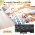 thumbnail image 5 of Methold Teclado de portátil sin retroiluminación, teclado de escritura fluida, pieza de repuesto ergonómica para ThinkPad E14 Slim Cuadernos de escritura y cuadernos de bocetos, 5 of 5