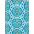 thumbnail image 2 of Addison Rugs Chantille Indoor/Outdoor Transitional Circles Blue Washable Rectangle Rug, 2'6" x 3'10", 2 of 6