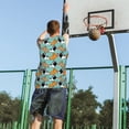 thumbnail image 5 of Honeii Cute French Bulldog print basktball shirt for men and women, Unisex basketball jersey for Theme party-4X-Large, 5 of 6