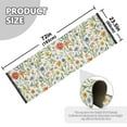 thumbnail image 5 of Yayeee Runner Rug for Bedroom 2'x6' Machine Washable Hallway Non Slip Mat, Watercolor Wildflowers Pattern, 5 of 8