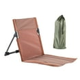 thumbnail image 3 of Silla de playa con respaldo, silla ligera para suelo de playa, estadio portátil tubo de hierro marrón, 3 of 9