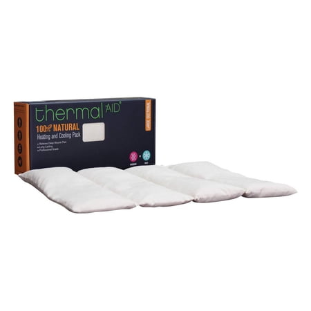 Thermal-Aid — Heating Pack, Large Sectional — Cooling and Heating Pad for Pain Relief with Natural Corn Filling — Reusable, Easy Clean Back, Neck, Headache and Knee Pain Relief Cooling Pad