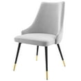 thumbnail image 3 of Side Dining Chair, Set of 2, Velvet, Light Grey Gray, Modern Contemporary Urban Design, Kitchen Room Cafe Bistro Restaurant Hospitality, 3 of 7