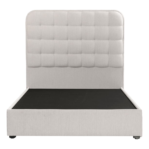 Recámara Individual Creta Avena con Cabecera + Box Base Cama