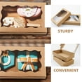 thumbnail image 3 of 20 cajas de papel kraft para pasteles con ventana para exhibir postres, galletas, pasteles y repostería., 3 of 7