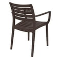 thumbnail image 7 of Compamia Artemis Outdoor Dining Arm Chair Brown, Set of 2, 7 of 7