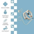 thumbnail image 6 of THE LICKER STORE Teddy Extra Small Bouclé Adjustable H Harness and Leash Walk Set with Poop Bag Pouch, Beige, WLK1000A-4SET, 6 of 8