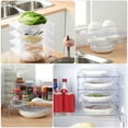 thumbnail image 3 of KAKOWELY 2pcs Refrigerator Organizer Shelf Fridge Stackable Storage Rack Kitchen Storage Rack,11.14X"X9.57"X5.71", 3 of 4