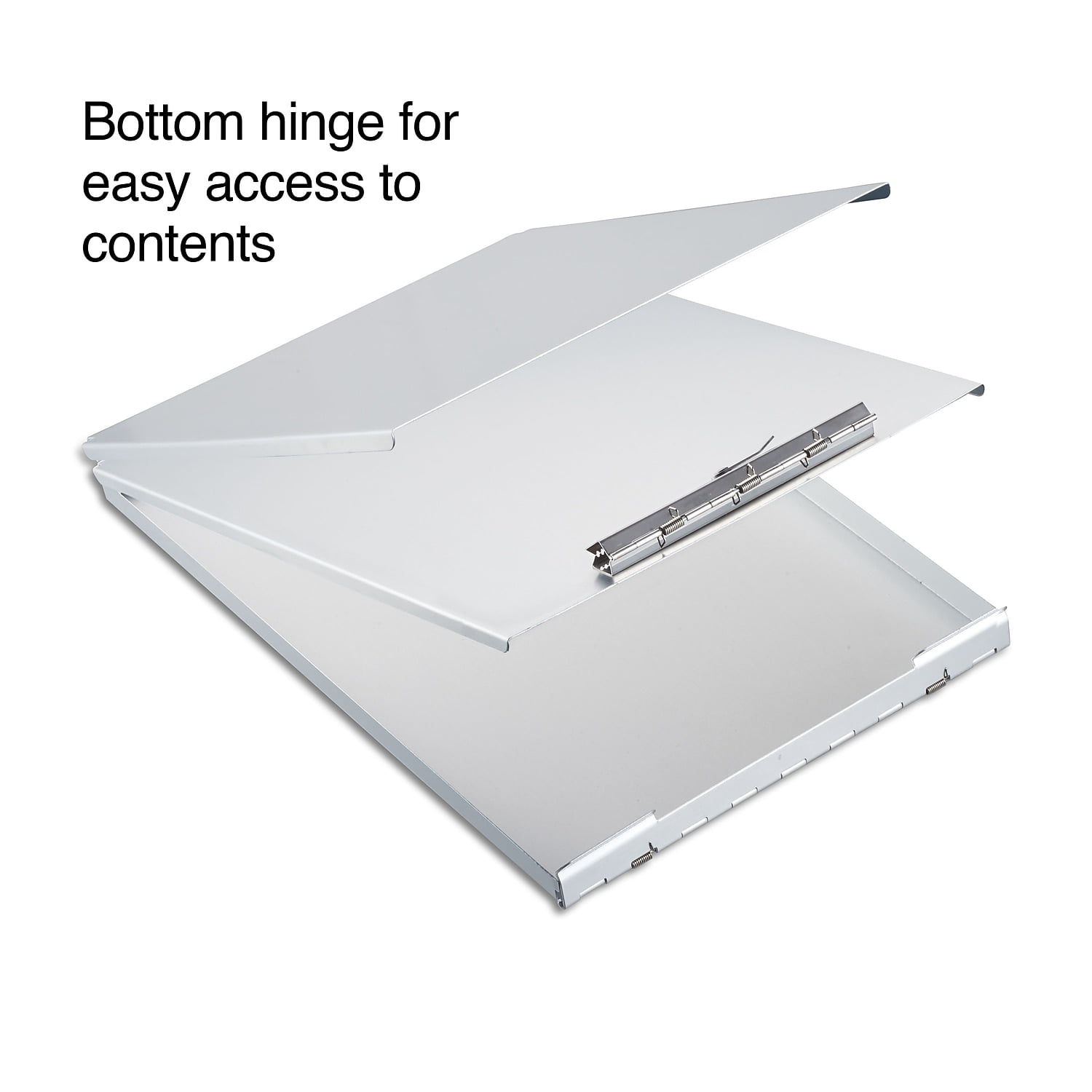 HITOUCH BUSINESS SERVICES Aluminum Storage Clipboard Silver 44401-CC