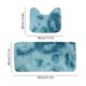 thumbnail image 3 of Juego de alfombrillas de baño de felpa para inodoro y ducha, suaves, absorbentes de agua, antideslizantes, de terciopelo polar, lavables a máquina, de secado rápido, decoración para el suelo del baño, 3 of 6
