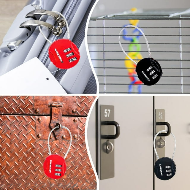 bedienty 2pieces Heavy-Duty Combination Padlock With Wide Application High Security Combination Lock 1Set