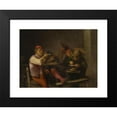 thumbnail image 2 of Adriaen Brouwer 14x12 Black Modern Framed Museum Art Print Titled - Peasant Smoking Tobacco in a Tavern (1627-1630), 2 of 5